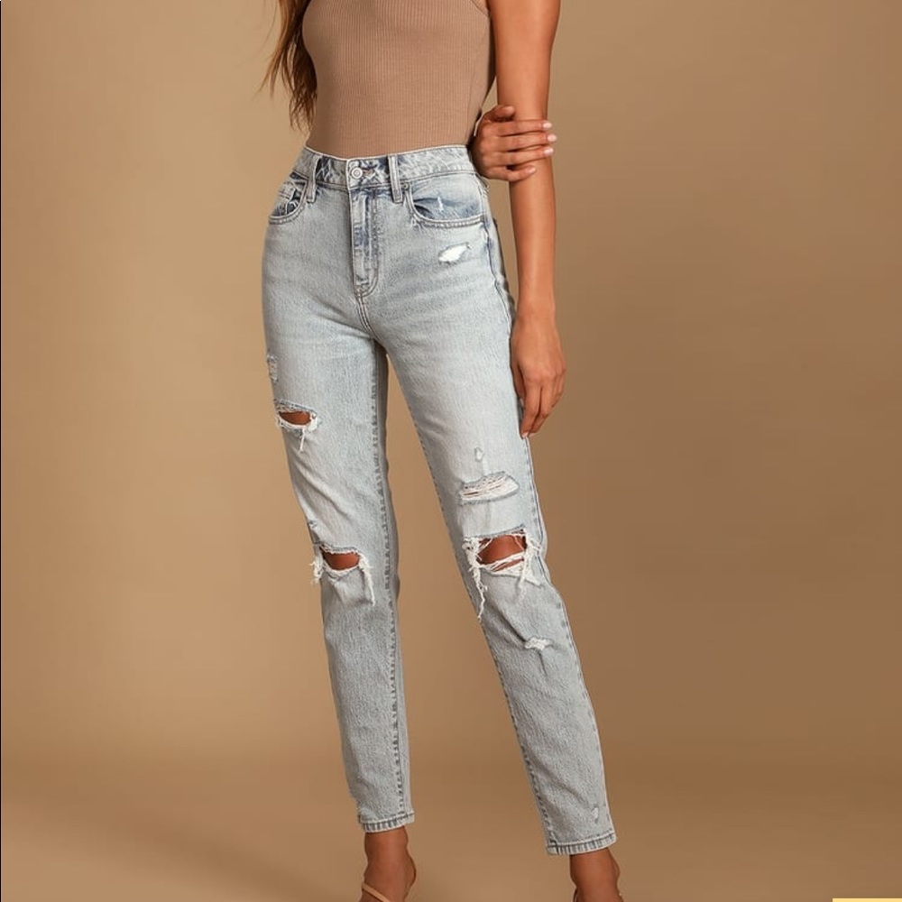Eunina High Rise Mom Jeans
